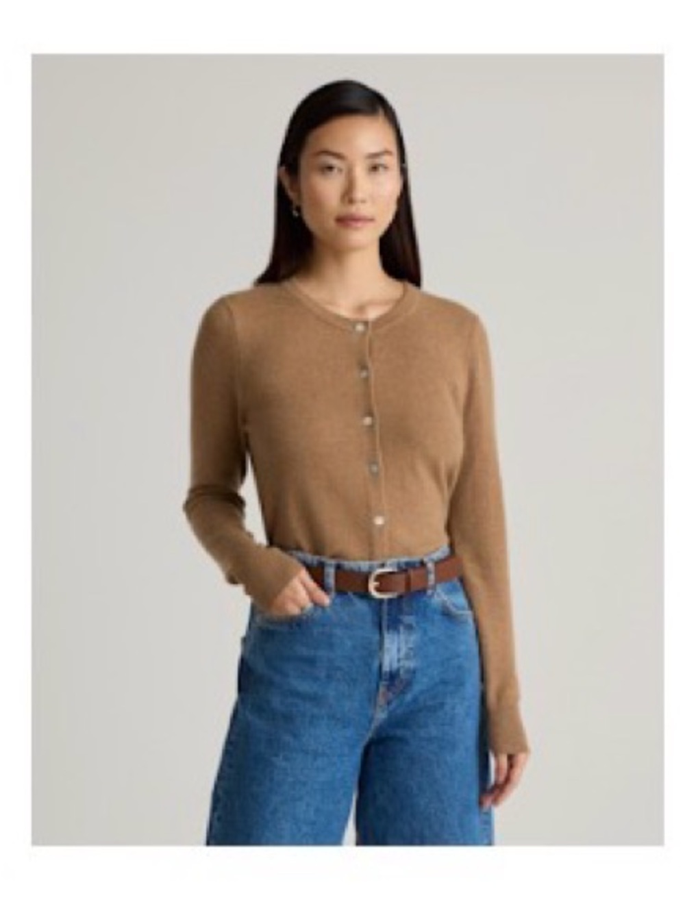 Mongolian cashmere cardigan